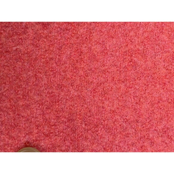 Lands’ End Boiled Wool Jacket Women Size 10 Soft Coral Peach Button Front Blazer - Picture 10 of 16